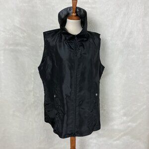 UBU Black Silver Reversible High Neck Travel Vest XL